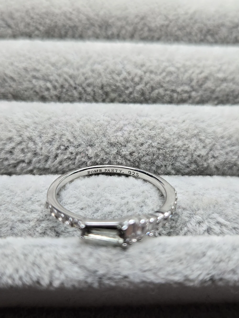 Size 7 Light Green Topaz 925 Sterling Silver Bomb Party Ring